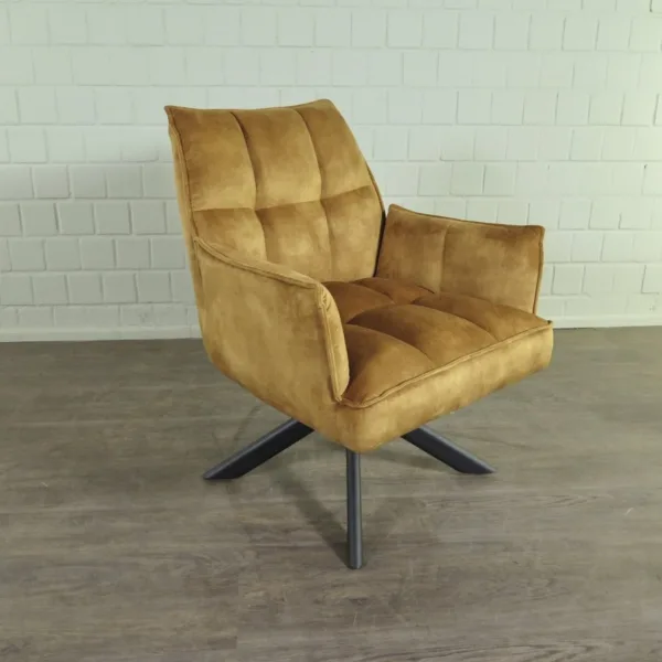 Retro Design Sessel Senfgelb