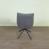 Retro Design Stuhl Esszimmerstuhl Grau PU-Leder - immagine 11