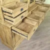 Vitrine Bücherschrank Teakholz 2,12 m - immagine 12
