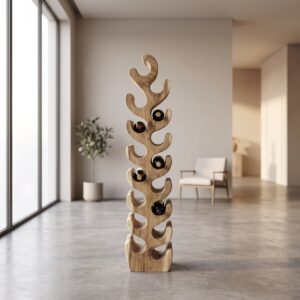 Weinregal Flaschenregal Suar Holz 1,31 m