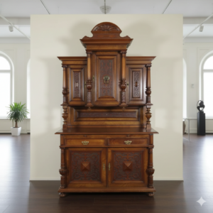 Buffetschrank Schrank Gründerzeit 1880 Nussbaum