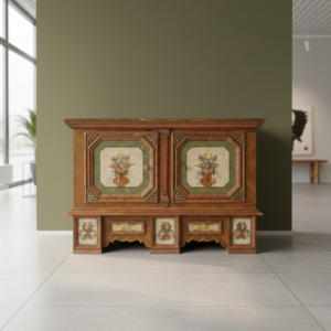 Truhe Bauernmalerei Antik Kiefer