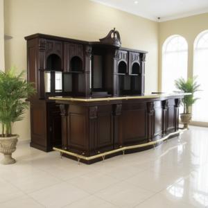 Queen Bar Theke Mahagoni 3,60 m