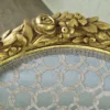Couch Sofa Barockstil Gold-Silberblau 1,40 m - immagine 6