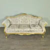 Sofa Couch Neubarock Gold-Cremeweiß - immagine 2