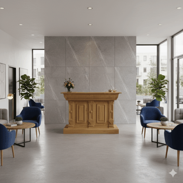 Theke Tresen Bella Elegance 1,66 m Teakholz - immagine 2