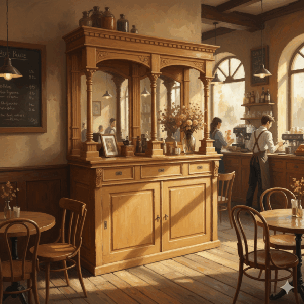 Englische Bar Rückwandbuffet Teakholz 1,65 m - immagine 2