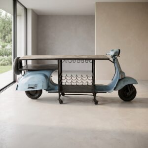 Scooter Minibar Weinregal Metall 2,40 m