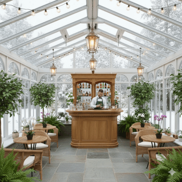 Englische Bar Theke Tresen Teakholz 1,65 m - immagine 2