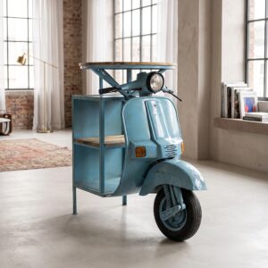 Stehtisch Bartisch Scooter Mangoholz Metall 1,05 m
