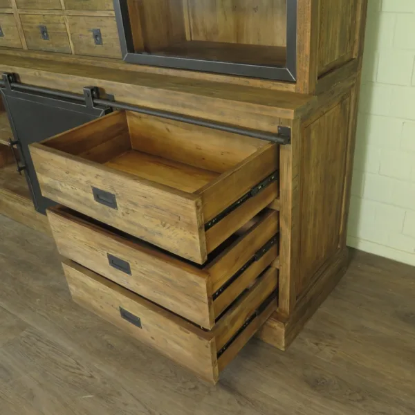 Vitrine Bücherschrank Massivholz 3,14 m - immagine 31