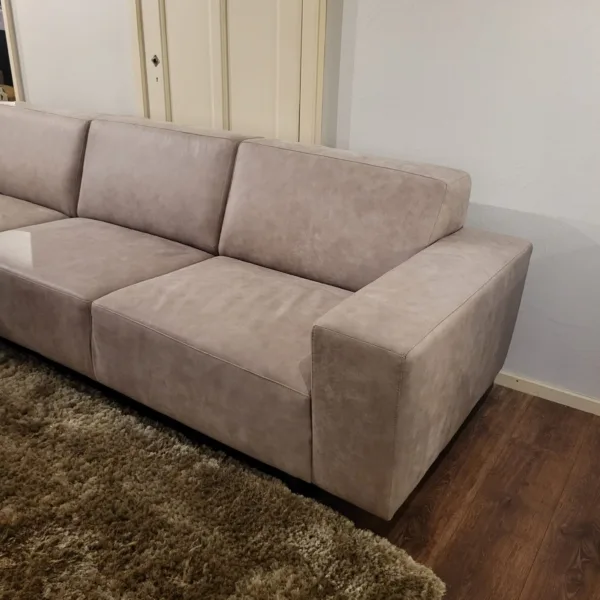 Sofa Couch Eckcouch Ecksofa Leder Sand 2,90 m x 1,50 m - immagine 8
