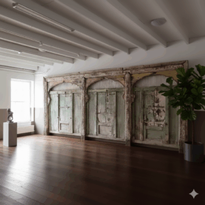 Fenster Balkonfenster 1820 Teakholz