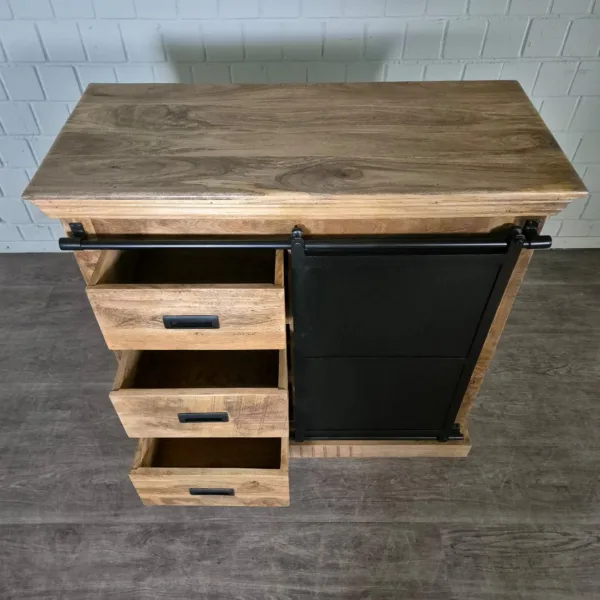 Sideboard Anrichte Mangoholz 1,00 m - immagine 8