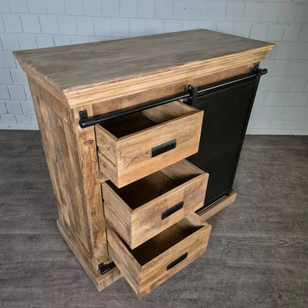 Sideboard Anrichte Mangoholz 1,00 m - immagine 7