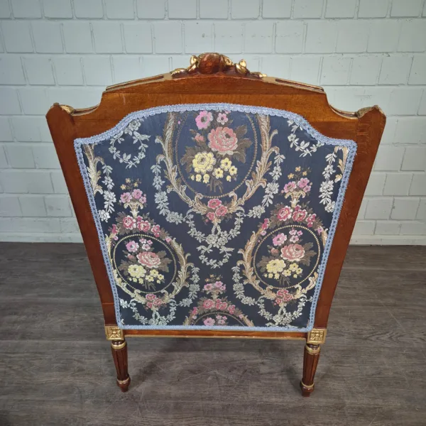 Barocksessel Sessel Barockstil Blau - immagine 12