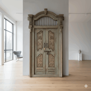 Tür Eingangstür Haustür 1860 Teakholz