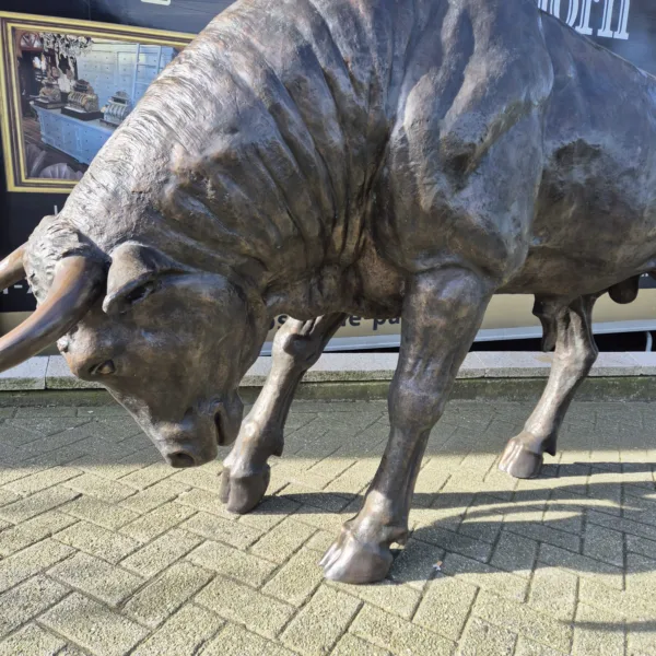 Skulptur Dekoration Stier Bronze 1,45 m - immagine 7