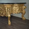 Konsolentisch mit Wandspiegel 1,78 m Barockstil Marmor Gold - immagine 33