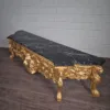 Konsolentisch mit Wandspiegel 1,78 m Barockstil Marmor Gold - immagine 27
