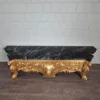 Konsolentisch mit Wandspiegel 1,78 m Barockstil Marmor Gold - immagine 25