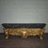 Konsolentisch mit Wandspiegel 1,78 m Barockstil Marmor Gold - immagine 34