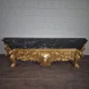 Konsolentisch mit Wandspiegel 1,78 m Barockstil Marmor Gold - immagine 26
