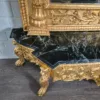 Konsolentisch mit Wandspiegel 1,78 m Barockstil Marmor Gold - immagine 14