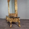 Konsolentisch mit Wandspiegel 1,78 m Barockstil Marmor Gold - immagine 6