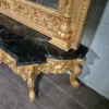 Konsolentisch mit Wandspiegel 1,78 m Barockstil Marmor Gold - immagine 8