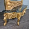 Konsolentisch mit Wandspiegel 1,78 m Barockstil Marmor Gold - immagine 24
