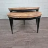 Couchtisch Beistelltische Mangoholz 0,89 m / 0,70 m / 0,42 m - immagine 10