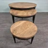 Couchtisch Beistelltische Mangoholz 0,89 m / 0,70 m / 0,42 m - immagine 5