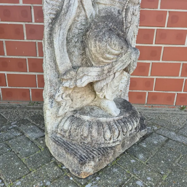 Indische Göttin 1,62 m Steinfigur Granit - immagine 5