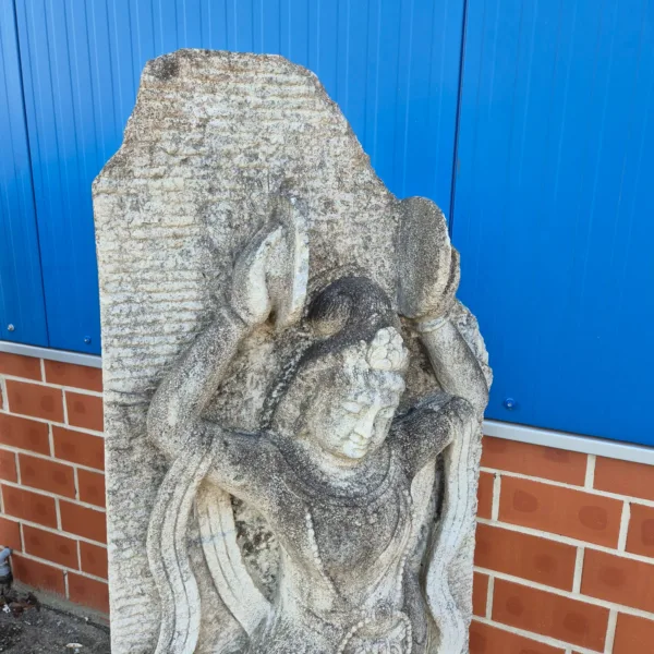 Indische Göttin 1,62 m Steinfigur Granit - immagine 2