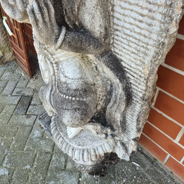 Indische Göttin 1,62 m Steinfigur Granit - immagine 10