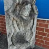 Indische Göttin 1,62 m Steinfigur Granit - immagine 3