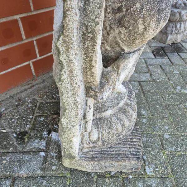 Indische Göttin 1,62 m Steinfigur Granit - immagine 6