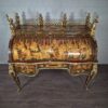 Schreibtisch Louis XV Stil Nussbaum Bronze 1,70 m - immagine 3