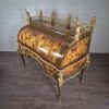 Schreibtisch Louis XV Stil Nussbaum Bronze 1,70 m