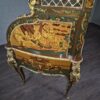 Schreibtisch Louis XV Stil Nussbaum Bronze 1,70 m - immagine 13
