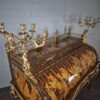 Schreibtisch Louis XV Stil Nussbaum Bronze 1,70 m - immagine 4