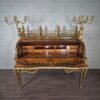 Schreibtisch Louis XV Stil Nussbaum Bronze 1,70 m - immagine 17
