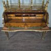 Schreibtisch Louis XV Stil Nussbaum Bronze 1,70 m - immagine 19