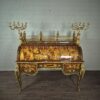 Schreibtisch Louis XV Stil Nussbaum Bronze 1,70 m - immagine 2