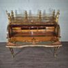 Schreibtisch Louis XV Stil Nussbaum Bronze 1,70 m - immagine 18