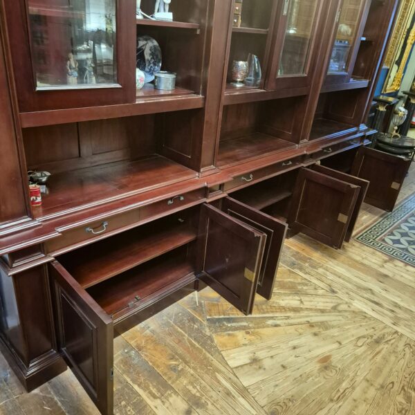 Vitrine Bücherschrank 3,60 m Mahagoni - immagine 13