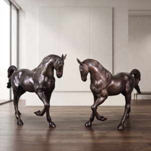 Deko-Figuren Skulpturen Pferde Ponys 1,06 m - 1,12 m