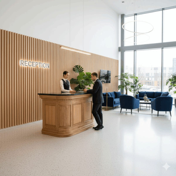 Englische Bar Tresen Granit Teakholz 2,08 m - immagine 2