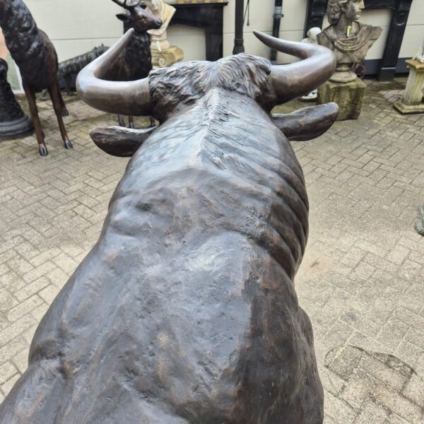 Skulptur Dekoration Stier Bronze 1,55 m - immagine 8
